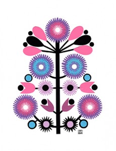Papercut happy tree // wycinaki by Izabela Nowak Design