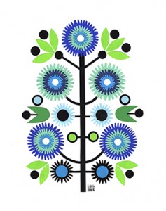 Papercut happy tree // wycinanki by Izabela Nowak Design