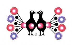 Papercut Happy birds // wycinanki  by Izabela Nowak Design