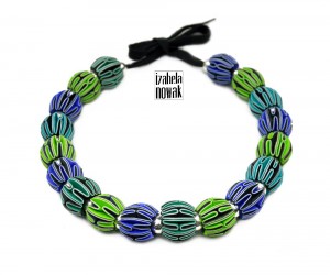 blue beads necklace big Izabela Nowak-opt