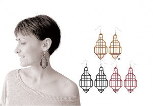 018 jewelry Izabela Nowak wood earrings